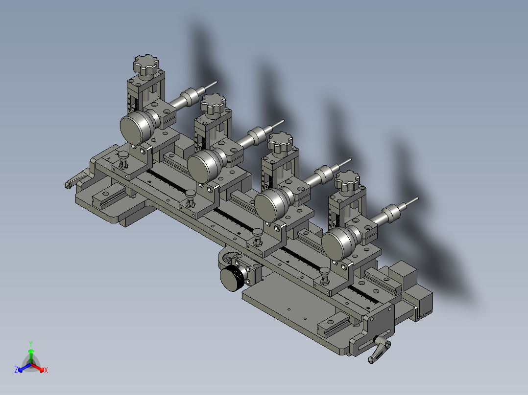 20后排打孔气钻组件h主视图
