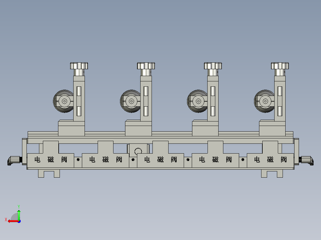 20后排打孔气钻组件h后视图