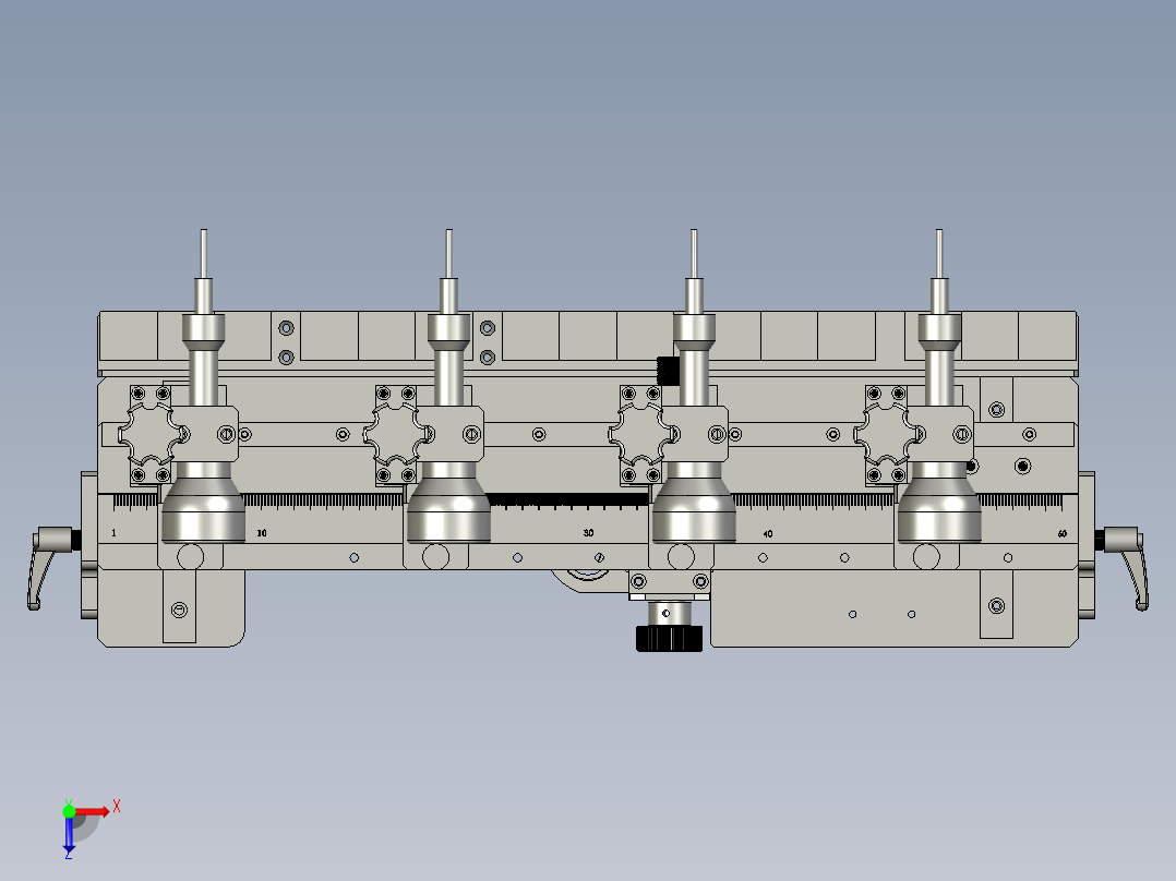 20后排打孔气钻组件h俯视图
