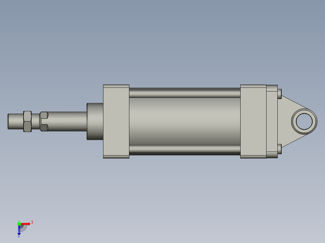 SC80x100SCA亚德客气缸A俯视图