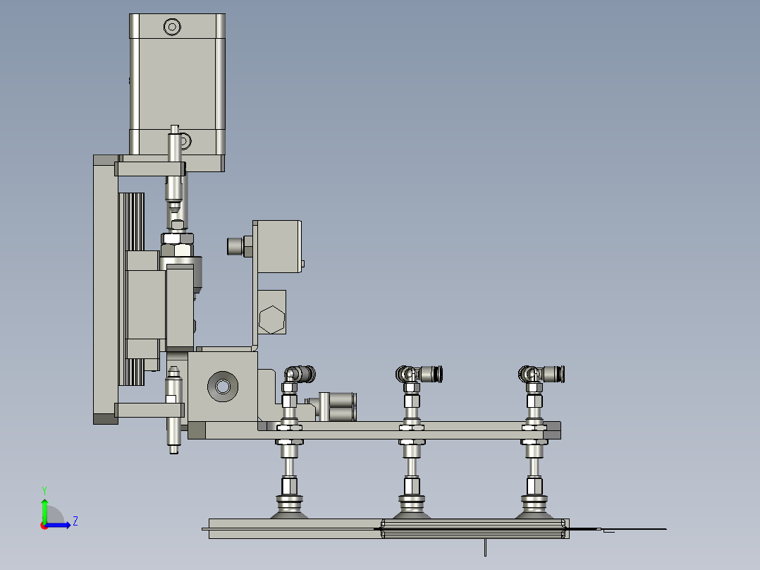 搬运升降组件左视图