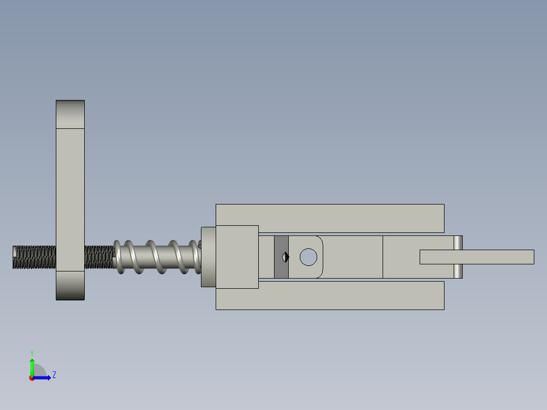 刷条组件左视图