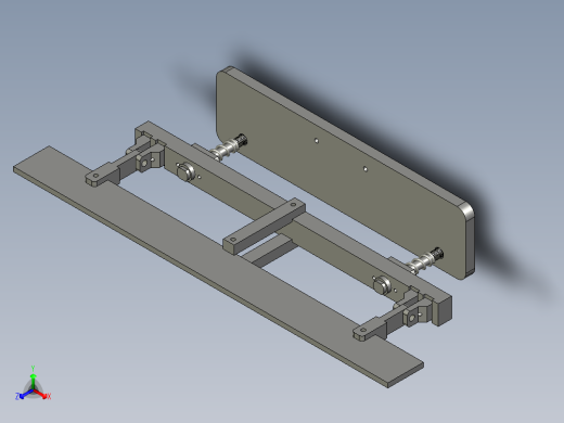 刷条组件正等轴测缩略图
