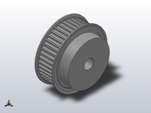 小凸缘型半圆弧形齿同步带轮H8M型_SH8MDC-44-30-dc20-A
