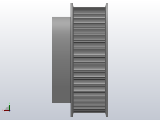小凸缘型半圆弧形齿同步带轮H8M型_SH8MDC-44-30-dc20-A后视缩略图