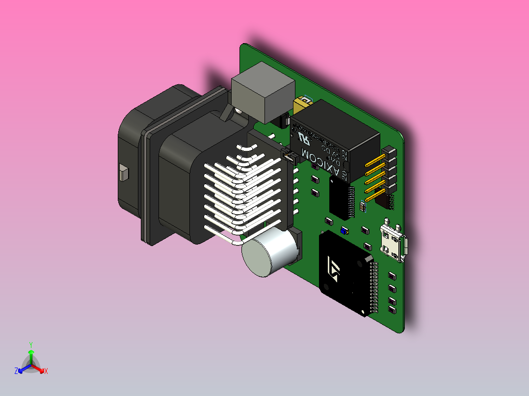 齿轮执行器正等轴测图