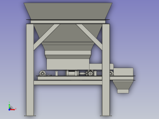 连续灌装沙袋的设备前视缩略图
