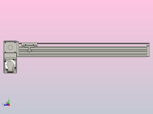 皮带直线轴半封闭可选导轨TPA-HNB-65S-90-L500-LP-C-P10-N3右视缩略图