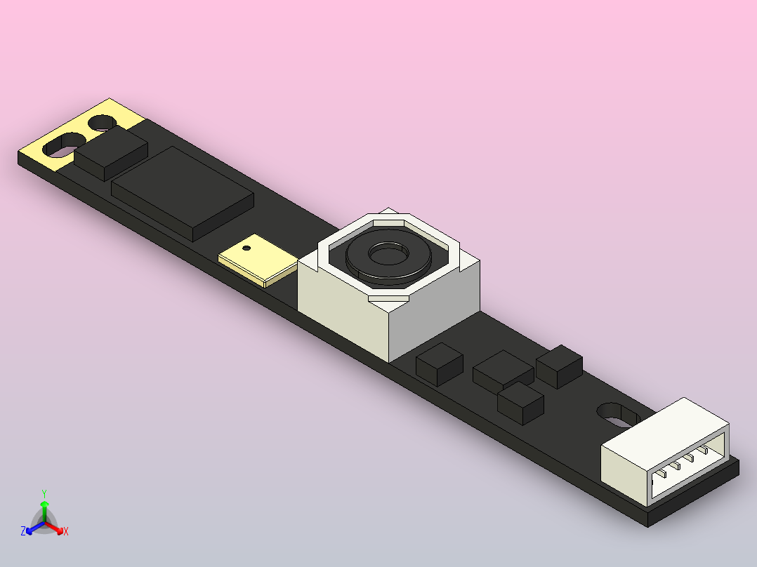 适用于计算机的arducam usb摄像头板正等轴测图