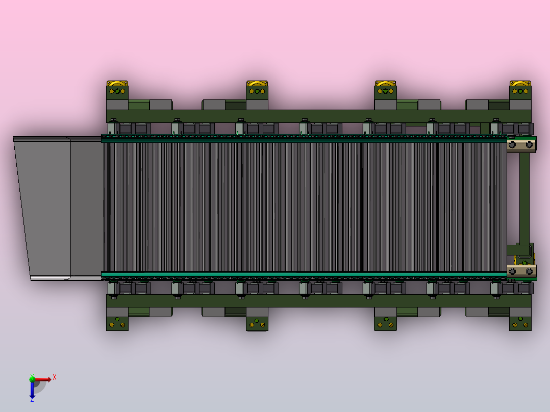 振动运输机俯视图