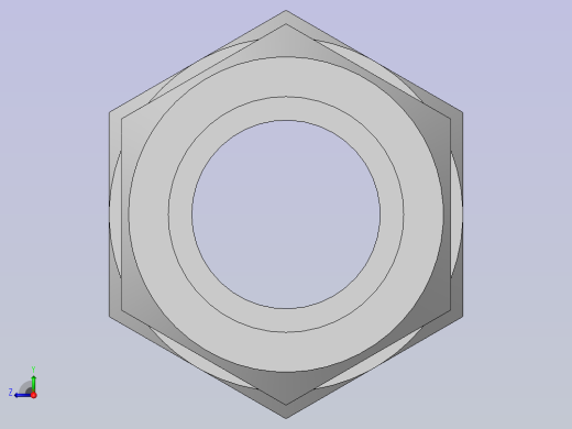 液压管接头三维模型（solidworks）右视缩略图