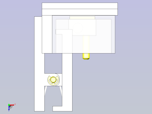 一款长尺寸工件固定夹具3D图纸俯视缩略图