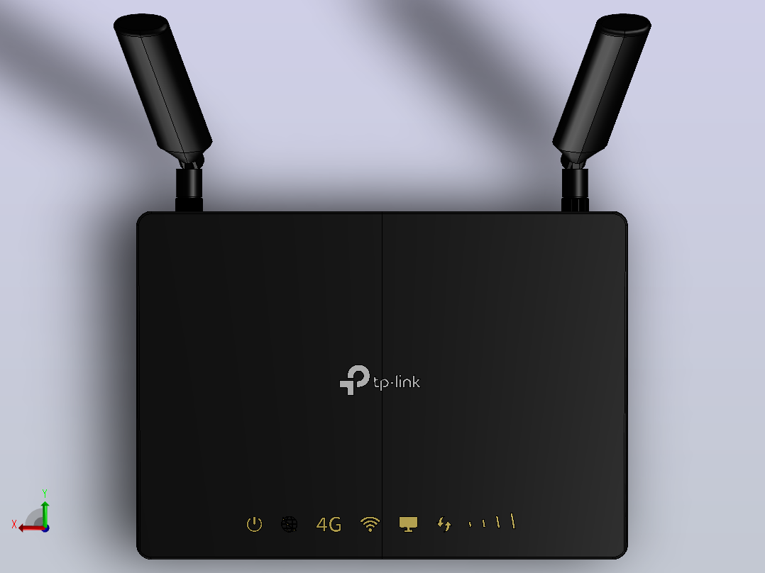 TP-Link TL-MR6400 300Mbps无线N 4G LTE路由器WIFI俯视图