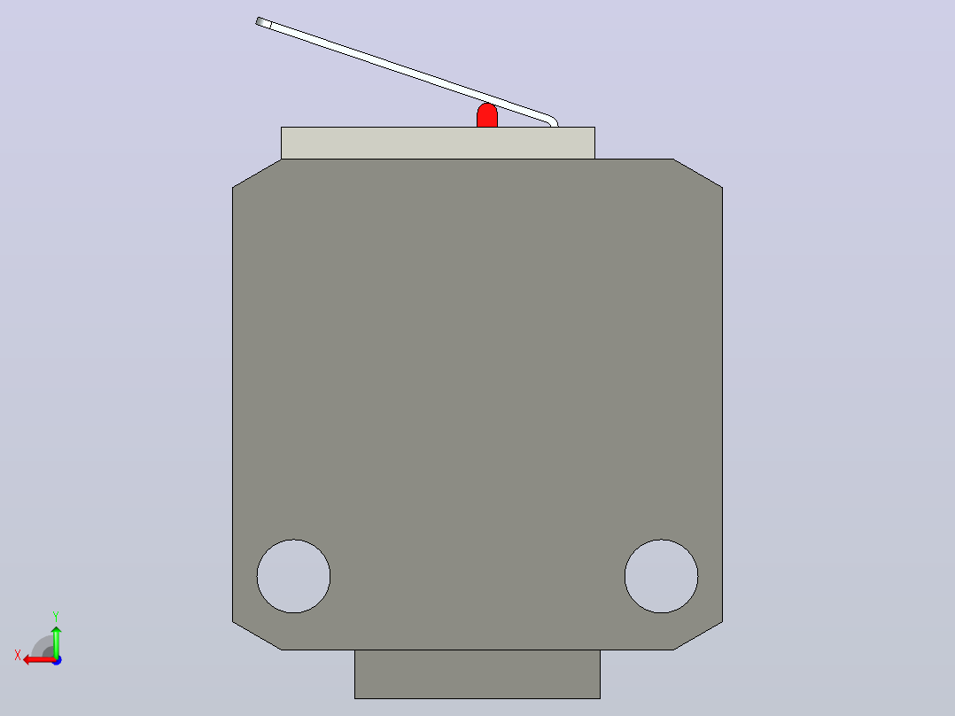 PCB安装的终点停止开关。可用于3D打印机或数控机床后视图
