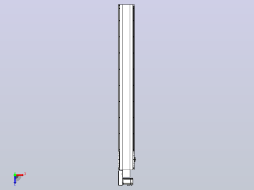 皮带直线轴半封闭可选导轨TPA-HNB-202D-140-L1700-ML-C-P75-N3俯视缩略图
