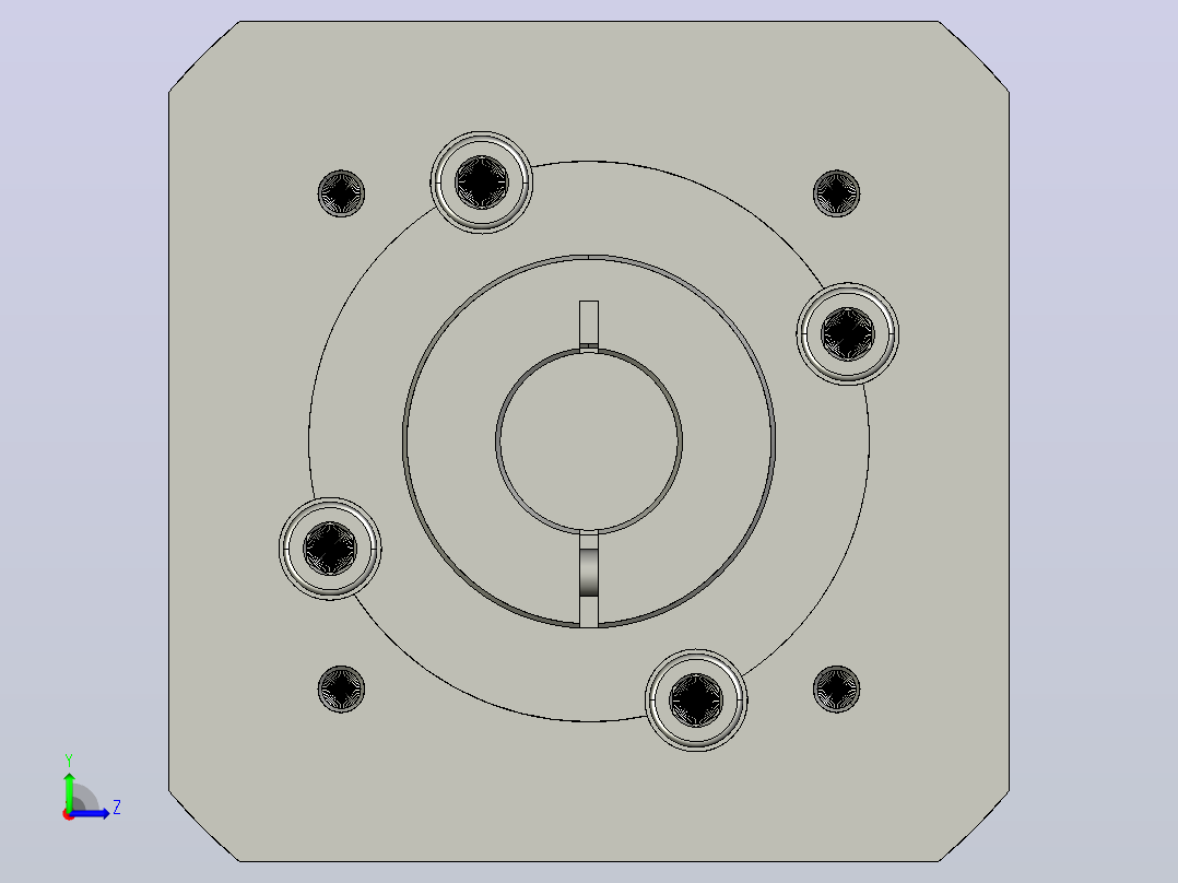 间隙减速器gearbox_gbx080015k_gbk_080_070_2_f左视图