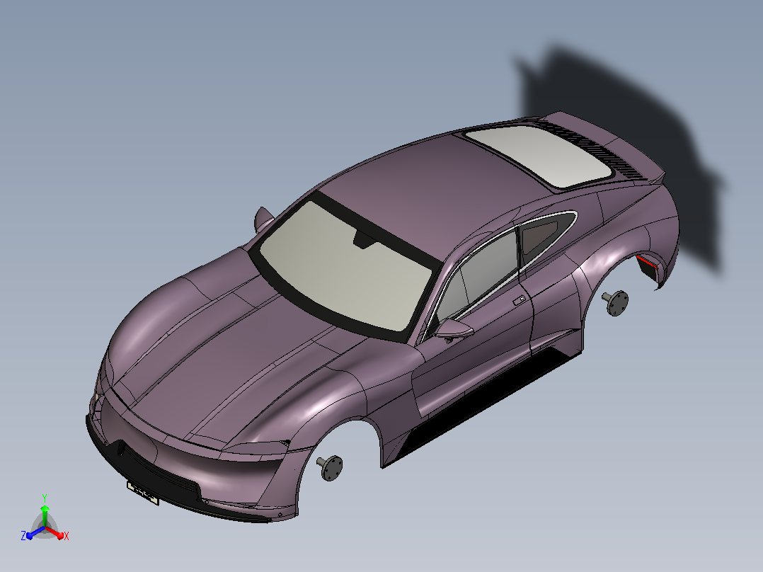 Porsche 911 - Replica保时捷跑车外壳主视图