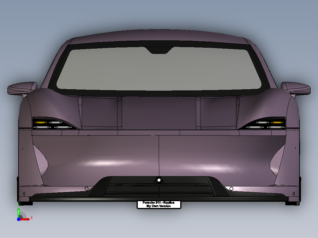 Porsche 911 - Replica保时捷跑车外壳前视图