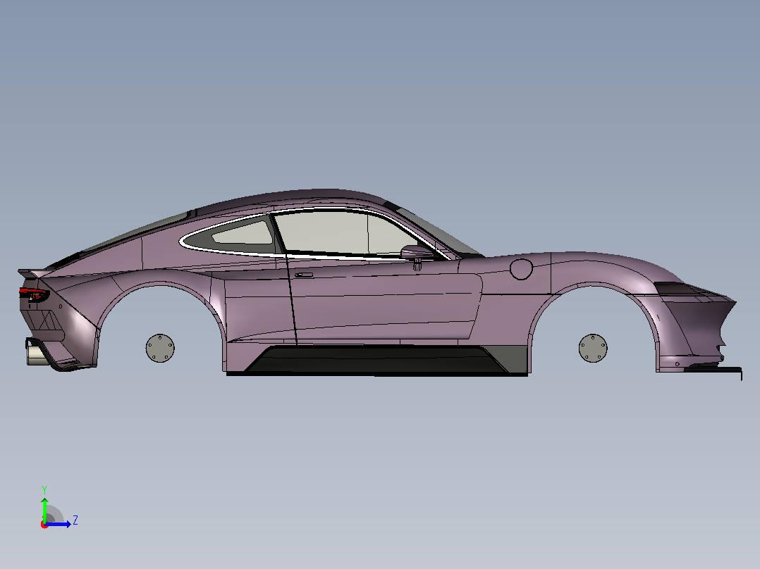 Porsche 911 - Replica保时捷跑车外壳左视图