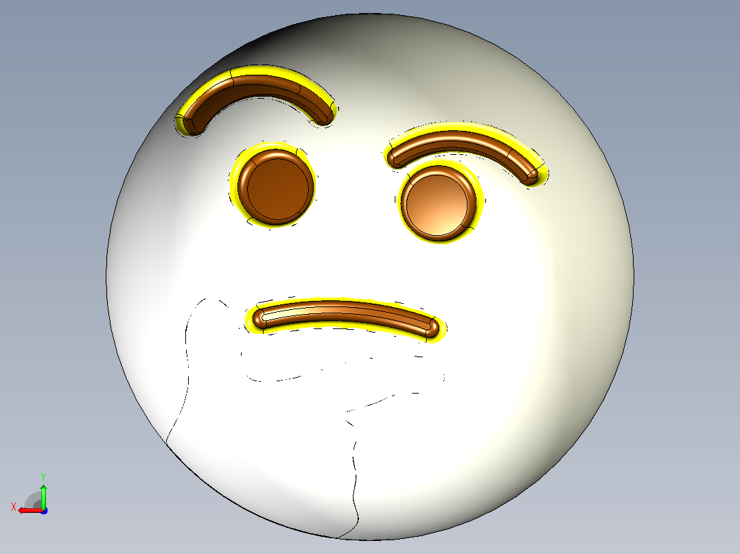EMOJI - 思考后视图
