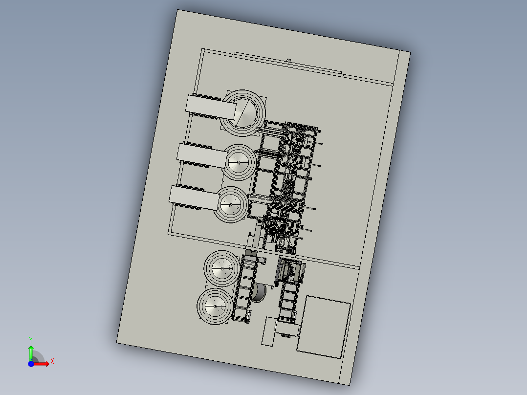 自动组装线stp前视图