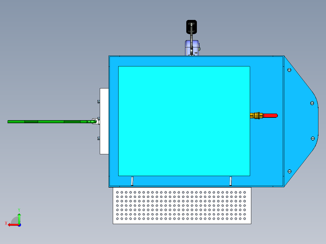毛巾绞拧器后视图