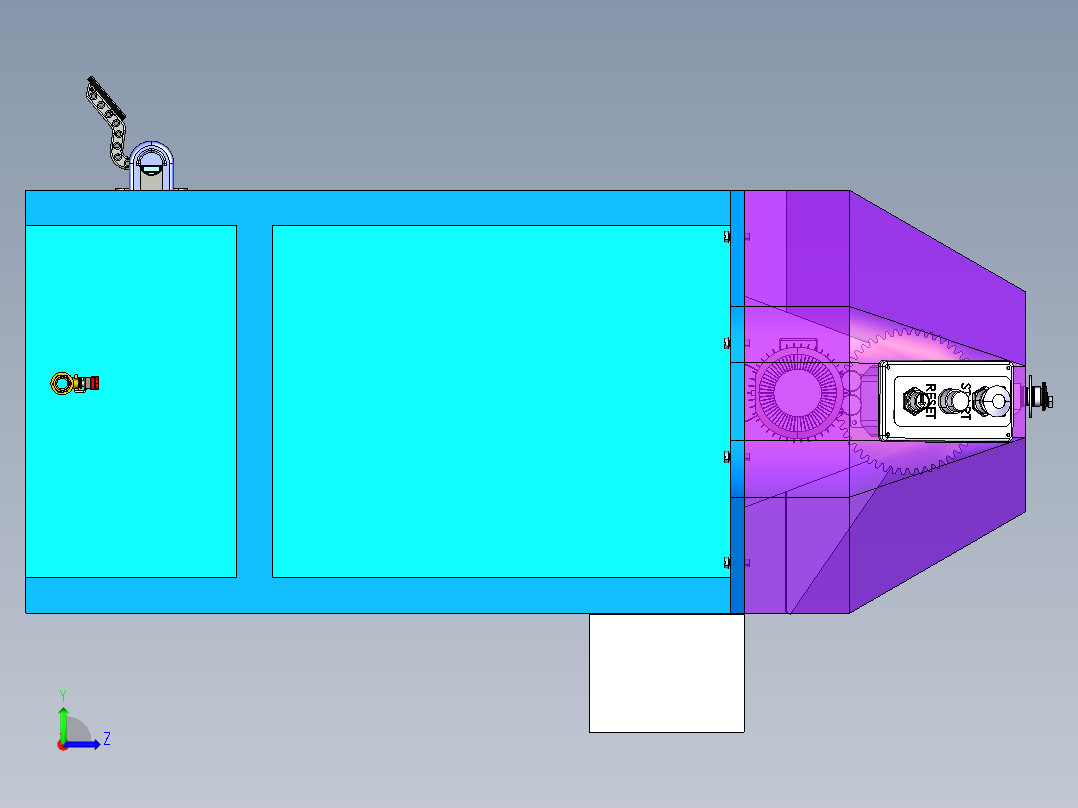 毛巾绞拧器左视图