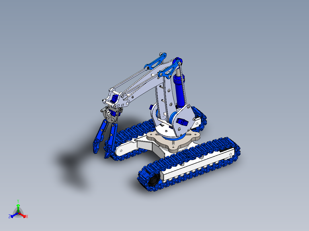 robotic-arm-216 SW正等轴测图