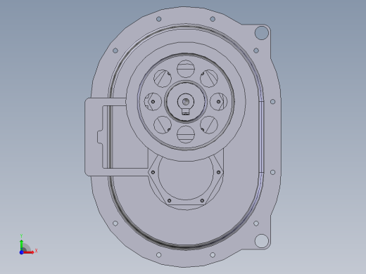 三维直线振动筛激振器图纸（全套）前视缩略图