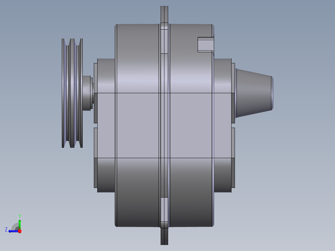 三维直线振动筛激振器图纸（全套）右视图