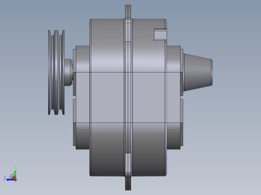 三维直线振动筛激振器图纸（全套）右视缩略图