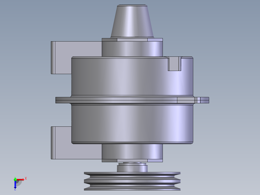 三维直线振动筛激振器图纸（全套）俯视图