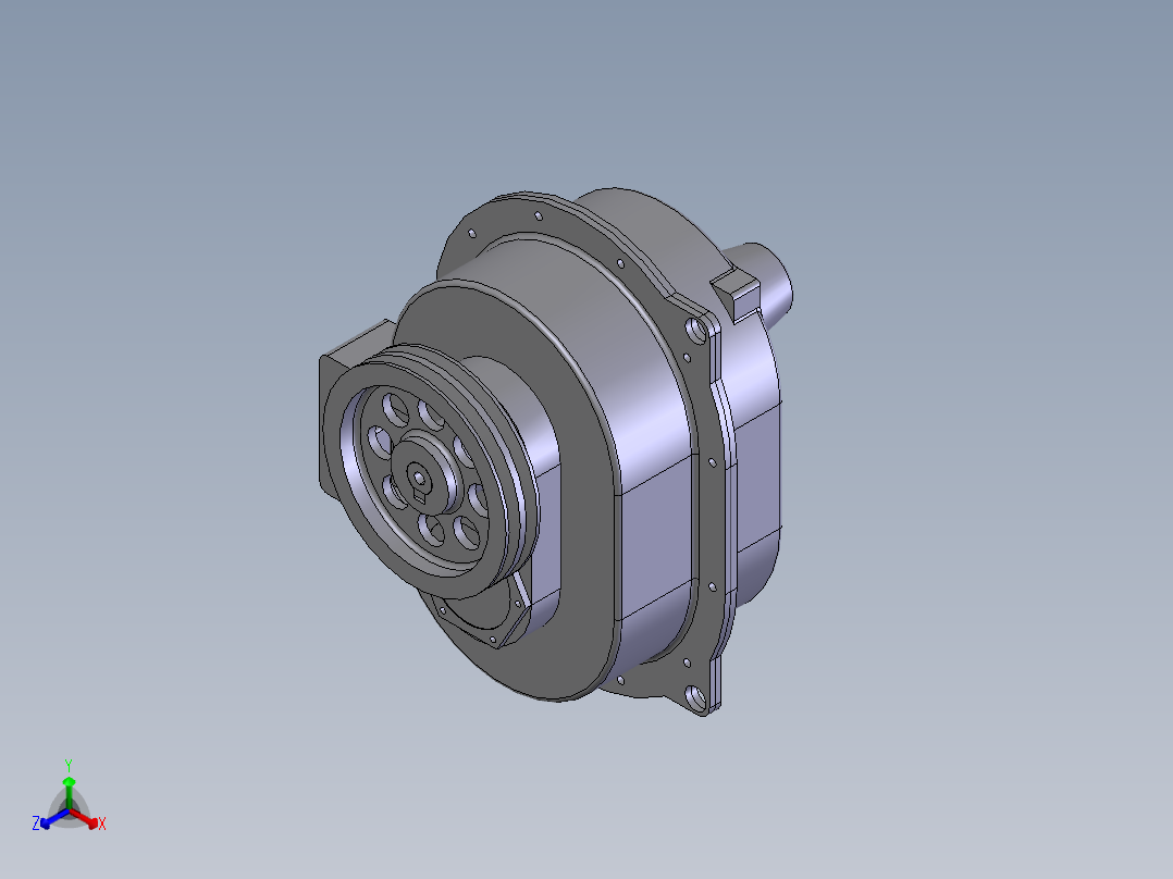 三维直线振动筛激振器图纸（全套）正等轴测图
