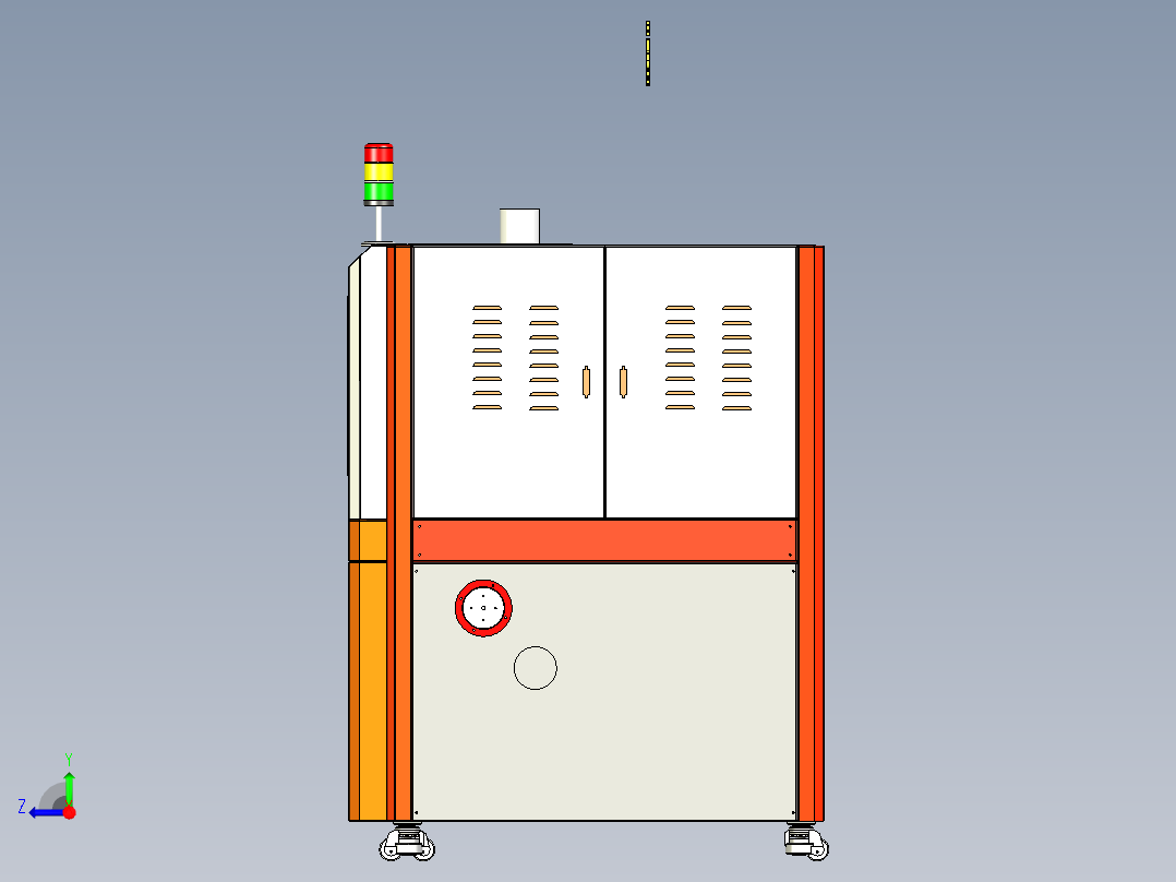 A18_玻璃周抛机（自动化玻璃周边抛光机器设备）右视图