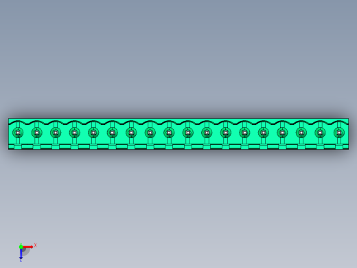 DEGSON 2EDG 系列 5.0mm 可插拔接线端子组-2EDGV-5.0-18P-14-00AH俯视缩略图