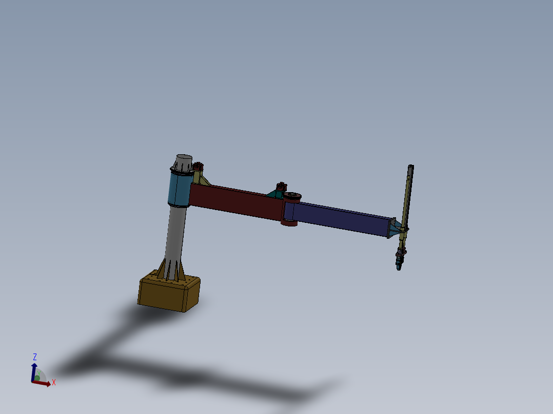 E0802-平面关节型机械手三维SW2016无参