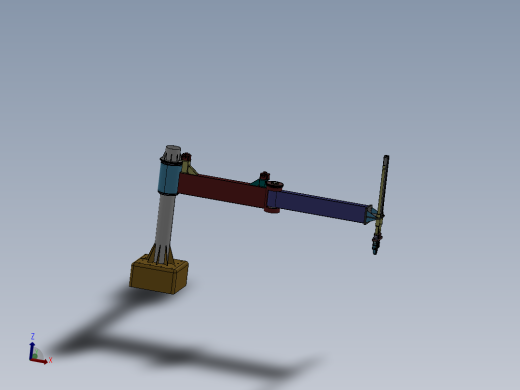 E0802-平面关节型机械手三维SW2016无参