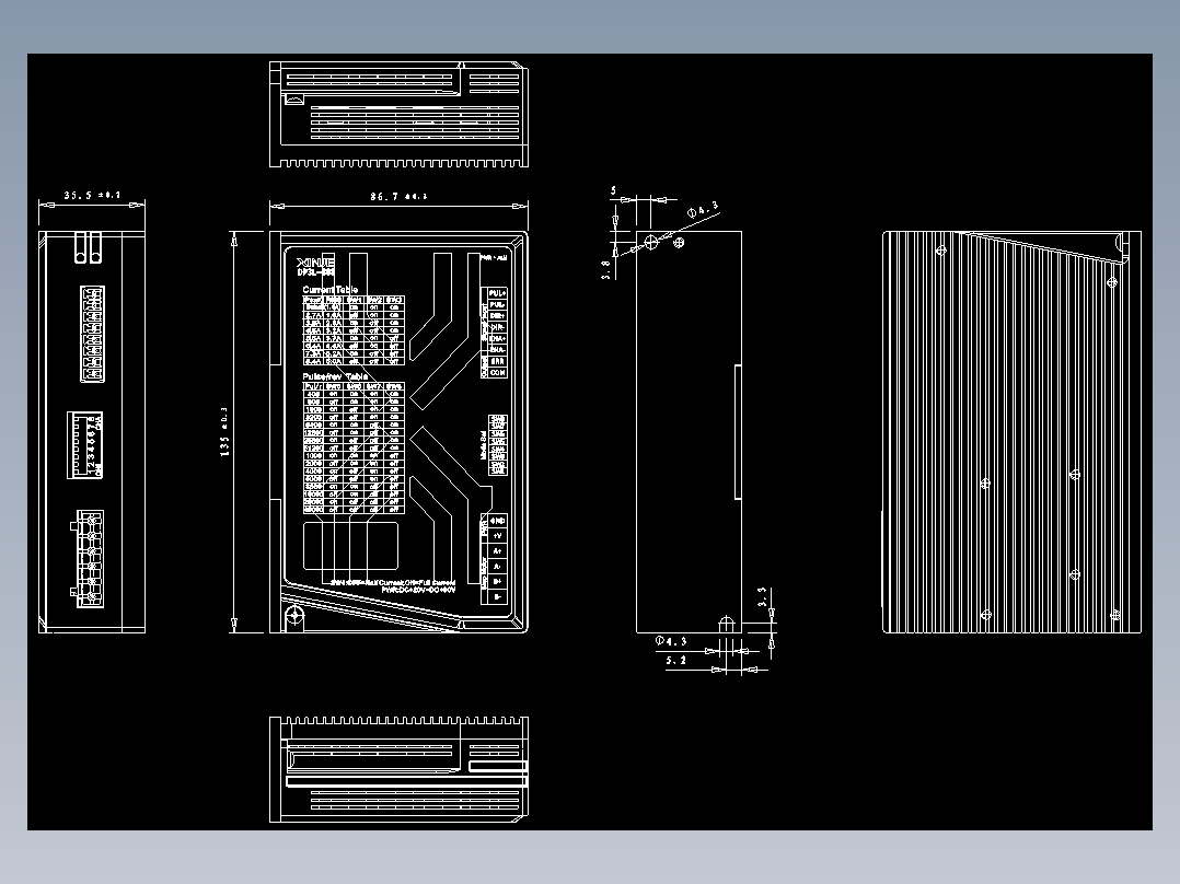 步进驱动DP3L-808-外观图-200428