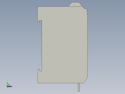 基恩士FS-R3_kc图纸模型左视缩略图