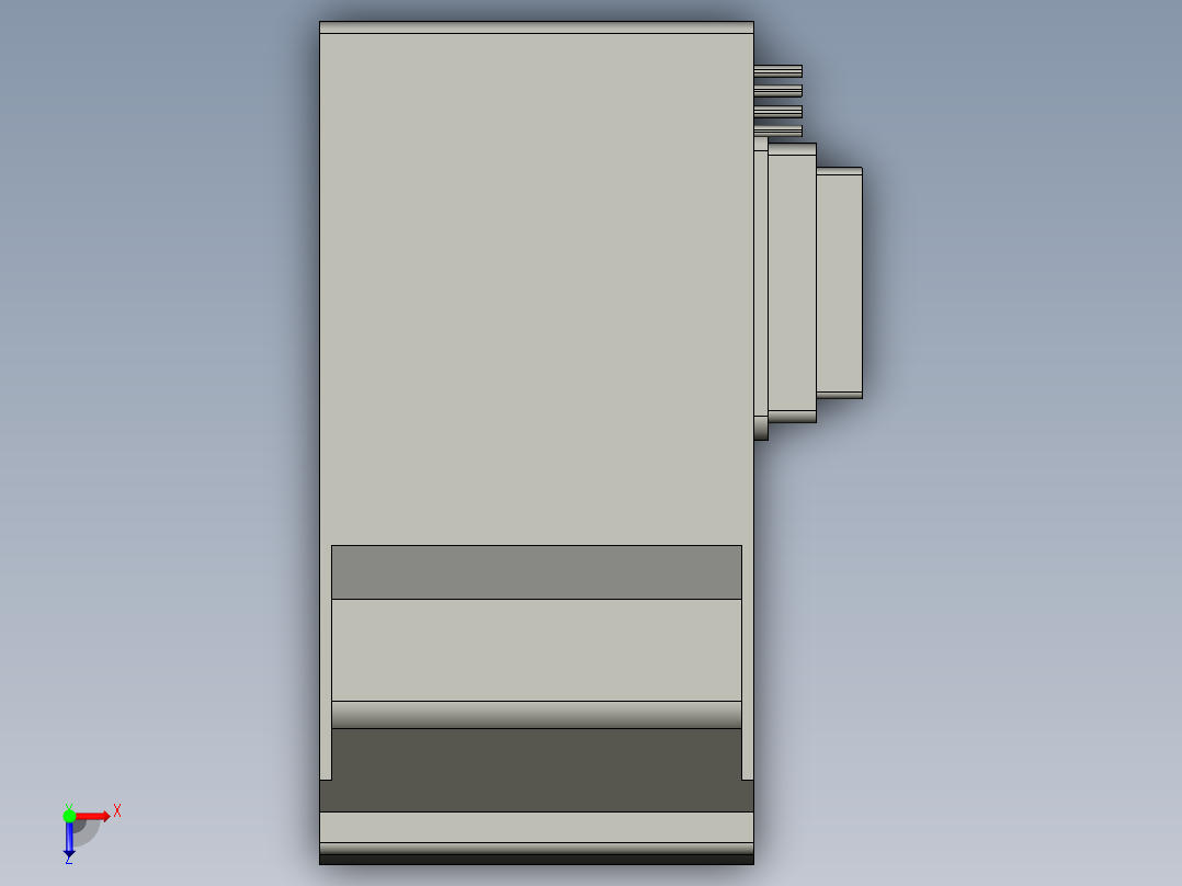 基恩士FS-R3_kc图纸模型俯视图