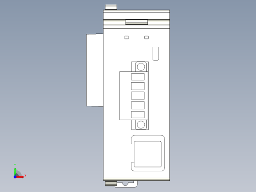 基恩士KV-DN20_kc图纸模型前视缩略图