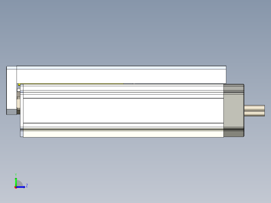 威洛博小滑台-LES25-L8-S100-BL左视图