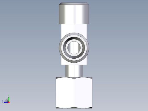 卡套式工业通用硬管接头EO_Standpipe_run_tee_EVL08LOMD71右视缩略图