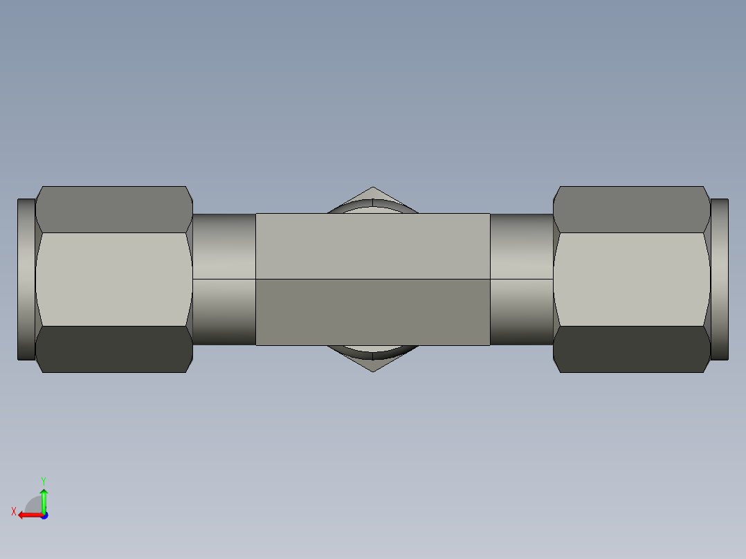 卡套式工业通用硬管接头6_s6bu-s后视图