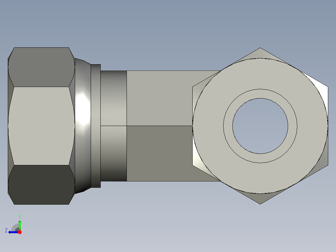 卡套式工业通用硬管接头6_s6bu-s右视图