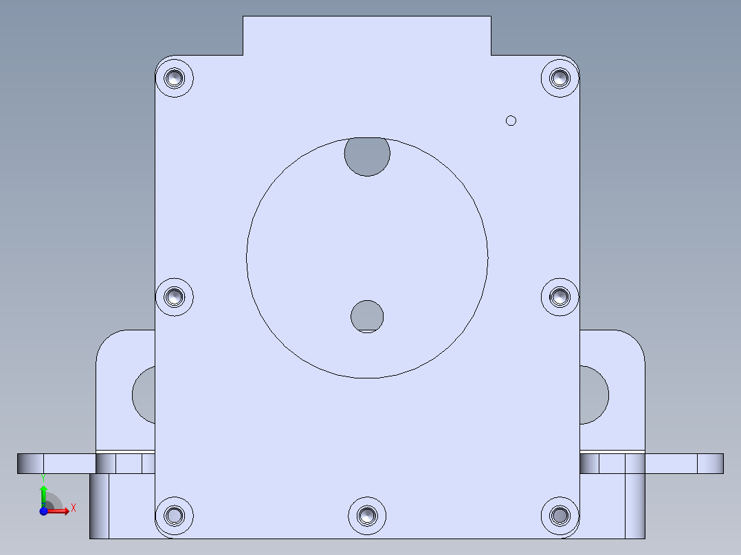 加工图纸前视图