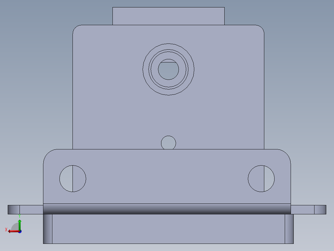 加工图纸后视图