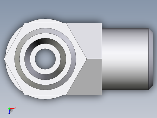 卡套式工业通用硬管接头EO_Adjustable_locknut_run_tee_LEE06LMOMDCF俯视缩略图