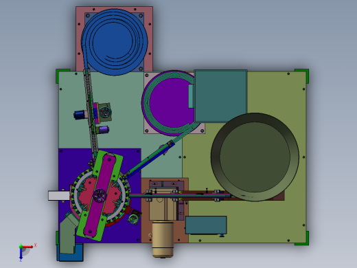 凸轮瓶盖组装机俯视缩略图