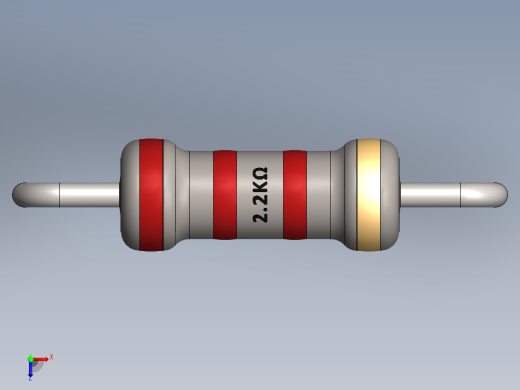 电容器 二极管 电阻器-Resistor 2.2K Ohm俯视缩略图